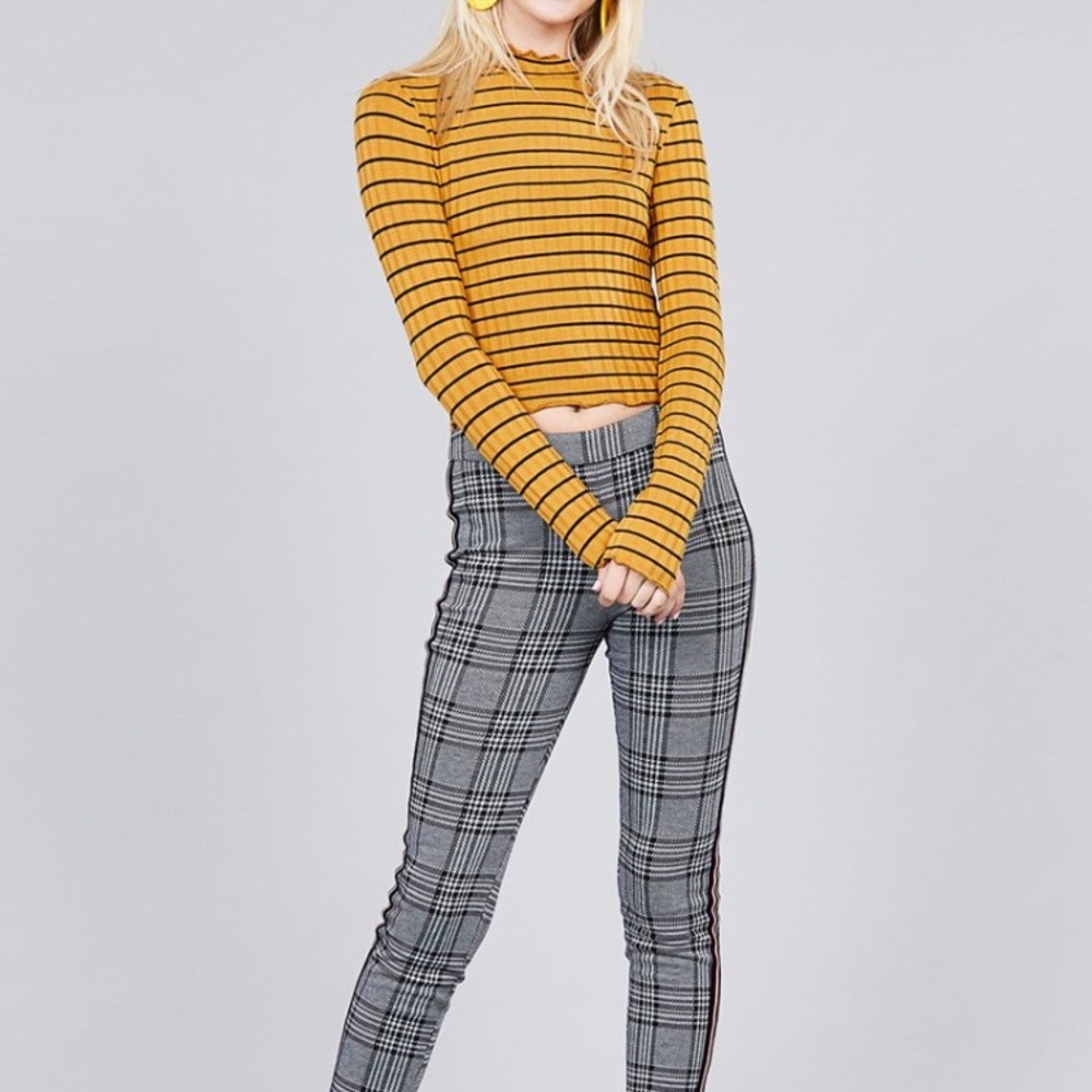 Mustard Striped Top - Picture 3 of 5
